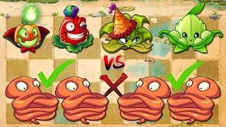 PvZ 2 Challenge - Who's Plants Level 1 Can Destroy Many Octopus Zombies Using Only One Plant Food