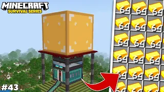 I Built a GOLD FACTORY in Minecraft | Minecraft Pe 1.20 Survival series (#43)