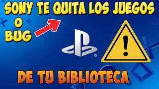 [ATENCIÓN] un BUG o Sony te quita tus juegos en la Biblioteca PS4