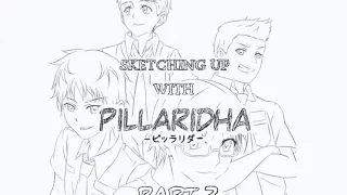 [TIMELAPSE][#3] Sketching Up Cover Artwork for My Webtoon Comics (Part 3/4) | @pillaridha