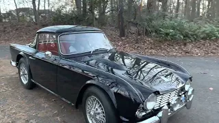 1962 Triumph TR4 Surrey Top Road Test Passenger POV