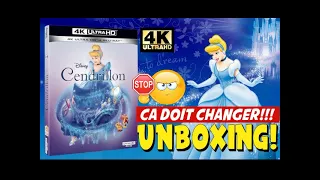 CENDRILLON ★ ÇA DOIT CHANGER!!! 🤔 4K UHD/BLU-RAY UNBOXING DISNEY!