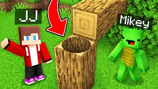 JJ and Mikey Found SECRET TUNNEL inside TREE in Minecraft Maizen!