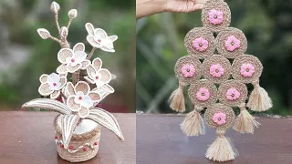 DIY 3 Jute Craft Ideas For Home Decor || Home Decoration Handmade || Jute Craft Ideas