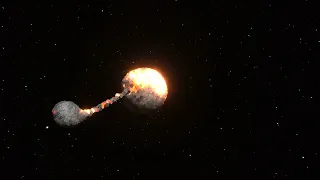 Moon formation giant impact hypothesis (Spacesim)