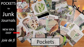 Pockets For Junk Journals ✅ New Style ⭐ Easy Idea