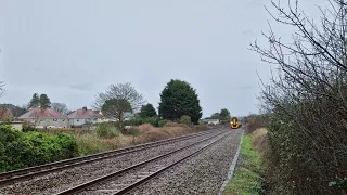 TfW Class 158 Giving A Tone Passing Through Pembrey - 25/2/24