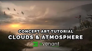 Clouds & Atmosphere Painting Tutorial - Digital Painting Basics - Concept Art