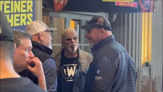 Goldberg interacts with The Steiner Brothers, Wardlow and More at WrestleCon 3/31/23