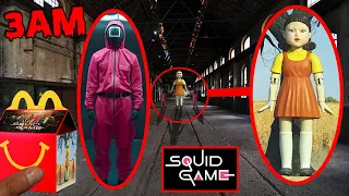 DO NOT ORDER THE SQUID GAME HAPPY MEAL FROM MCDONALDS AT 3AM OR SQUID GAME GUARD & GIANT DOLL APPEAR