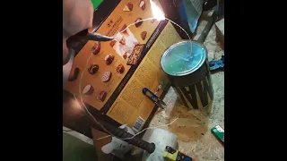 Preparing the copper with 🔥 home 🏡 made crafting