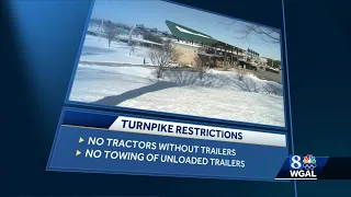 Vehicle restrictions go into effect for Pennsylvania Turnpike