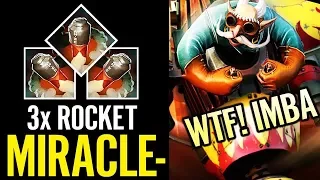 x3 Rocket Talent Miracle Carry Gyro This is so IMBA Dota 2 Pro Gameplay
