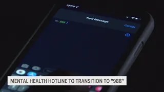 '988' to become mental health hotline tomorrow