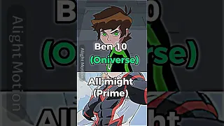 Ben 10(Omniverse) Vs BNHA (Anime) #bnha #ben10