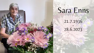 Abschiedsfeier von Sara Enns