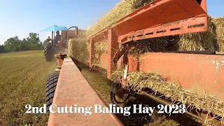 Baling Hay with the 565 New Holland & Holscher 1000 Accumulator