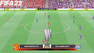 FIFA 22 | Manchester United vs Anderlecht - UEFA Europa League UEL - Full Gameplay