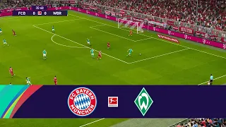 Bayern Munchen vs Werder Bremen - eFootball PES 2021 Gameplay