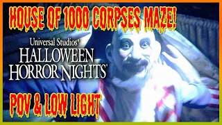 House of 1000 Corpses Maze | POV | LOW LIGHT | | Halloween Horror Nights 2019