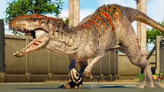 ALL LARGE CARNIVORE DINOSAURS BATTLE ROYALE - Jurassic World Evolution 2