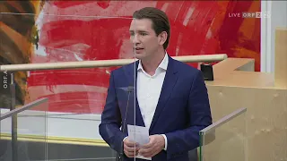 Nationalrat Bundeskanzler Sebastian Kurz (ÖVP) Mi., 23.9.2020
