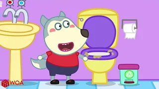 No No, Wolfoo Don't Play Pop it while in the toilet