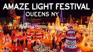 💥 AMAZE LIGHT FESTIVAL Complete Experience Tour 🎅 Christmas 2022 New York City 🎉