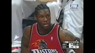 Ben Wallace - All 20 Rebounds, 5 Blocks, and 2 Steals vs. Bulls (2001)