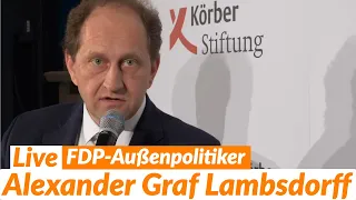 LIVE: Alexander Graf Lambsdorff (FDP) - J&N Spezial @ Körber-Stiftung