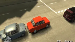 GTA IV Криминальная Россия - car chase scene - ВАЗ-2105 против ВАЗ-2107