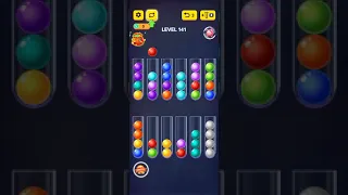 Ball Sort Puzzle 2021 level 141 Gameplay walkthrough