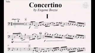 CONCERTINO for BASS TROMBONE 👏🎼🎶 Eugène Bozza (without metronome & all instruments 👇)