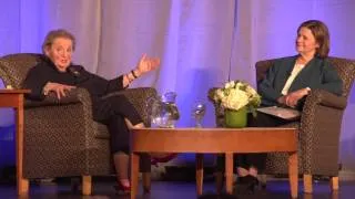 Pins and Diplomacy: A Conversation with Madeleine Albright '59 and President H. Kim Bottomly