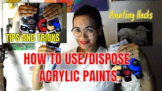 HOW TO DISPOSE ACRYLIC PAINTING  AND OTHER TIPS | ART 101