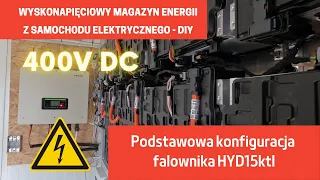 Pierwsze uruchomienie na nowym firmware HYD15KTL-3ph. Podstawowa konfiguracja falownika.