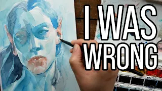 I used to think I hated this color! Watercolor Painting Process