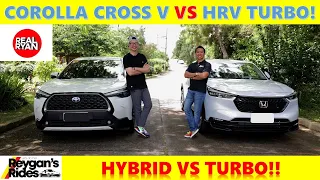 TOYOTA COROLLA CROSS HYBRID VS HONDA HRV V TURBO! [Car Comparo]