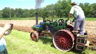 A Small Case Steam Tractor Plowing