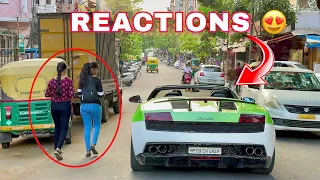 GIRLS REACTIONS TO LAMBO FLYBYS | EPIC REACTIONS