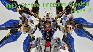 1/100 MGEX Strike Freedom Gundam Phase 3: Armor/Railguns - ASMR Snap Build