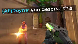 My Reyna AFK'd in spawn and FLAMED our team...