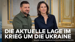 PUTINS KRIEG: Ukrainer erobern wohl Bohrinseln - Baerbock ohne Taurus im Gepäck bei Besuch in Kiew