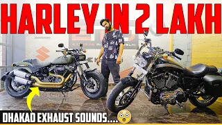 Sirf 300 KM Driven FATBOB 2022 😎 Modified Harley Davidson Bikes,  FATBOY,  Street 750 & 48 🏍️