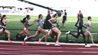 Athing Mu JOGS a 2:00!!! WINS 800m: U.S. Olympic Track and Field Trials, 1st Round Heat 2 (Green)