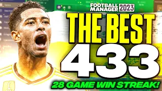 The BEST 433 FM23 Tactic For ALL Teams! 28 Game Win SPREE! | Best FM23 Tactics
