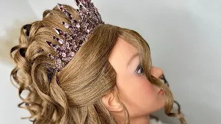 Quinceañera Hairstyle.👑