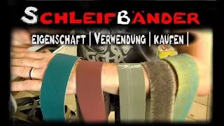 Schleifbänder -  Eigneschaft, Verwendung,  Kaufen Messerbau Messer bauen