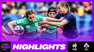 HIGHLIGHTS | FRANCE V IRELAND | 2024 GUINNESS WOMEN’S SIX NATIONS RUGBY