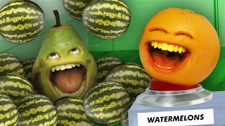 Annoying Orange - Drop Stuff on Pear Challenge!